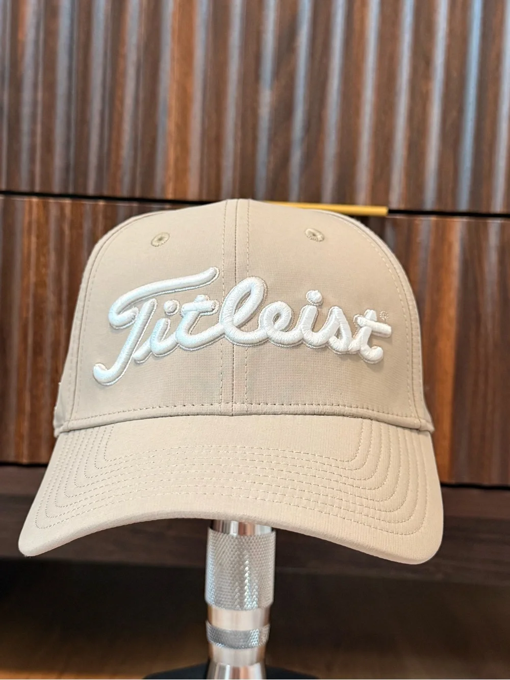 Titleist Beige Baseball Cap with White Logo